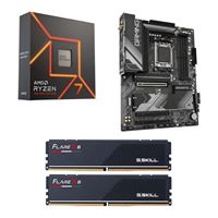 AMD Ryzen 7 7700X Bundle with Gigabyte B650 Gaming X AX v2 Motherboard and G.Talent Flare X5 Collection 32GB DDR5-6000 Reminiscence Package