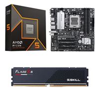 Pc Construct Bundle: AMD Ryzen 5 9600X, ASUS Prime B650M-A Motherboard, and G.Talent Flare X5 Sequence 16GB DDR5-6000 RAM